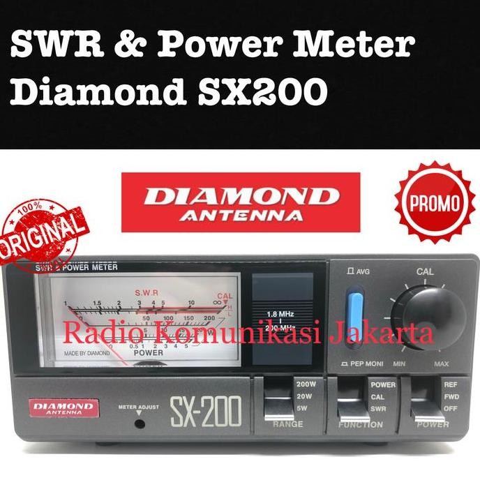 Original Ori Diamond SWR Power Meter SX200 SX-200 SX 200 Murah murah
