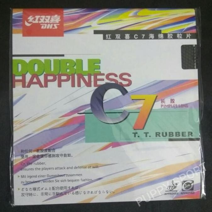 BEBAS ONGKIR - DHS T.T. Rubber C7 OX