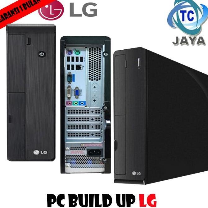 Pc / Komputer Rakitan Build Up Lg Slim Plus Monitor New Stok