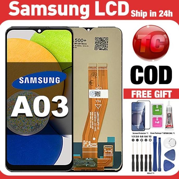 NEW Original Lcd Samsung A03 fullset ori asli Layar hp touchscreen Sentuh Versi Tinggi COD