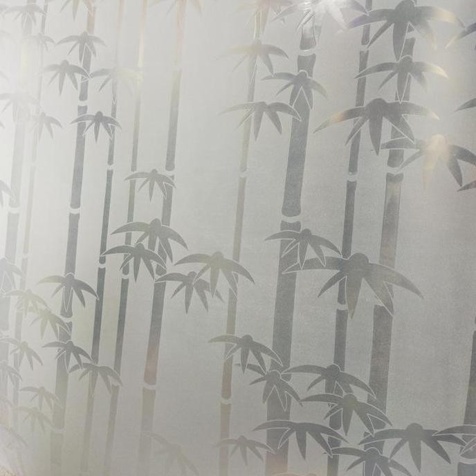 Fiber pagar plastik penutup pagar motif bambu lite murah