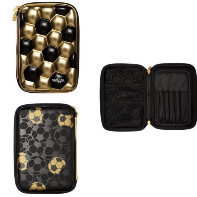 

SMIGGLE PENCIL CASE HARDTOP UNICORN PINK GOLD SOCCERBALL GOLD ORIGINAL Kualitas Original