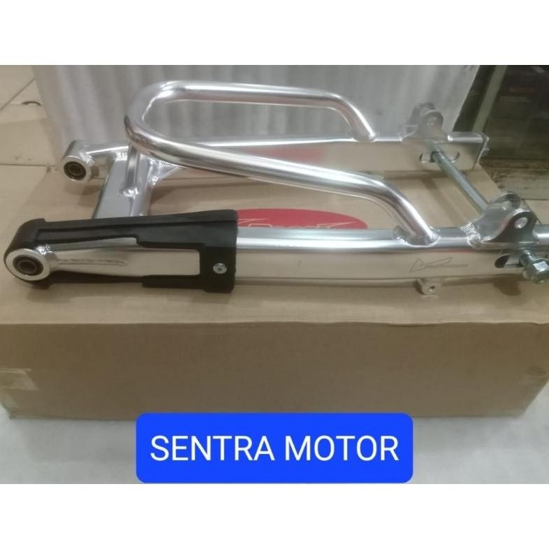 swing arm RX KING arm pro model oval pnp sudah ada bos arm dan as roda rna silver