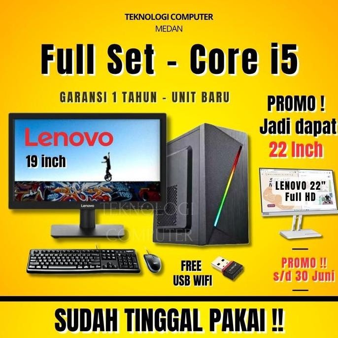 Core I5 | 8 Gb | Full Set | Cpu Komputer | Pc Rakitan New Stok