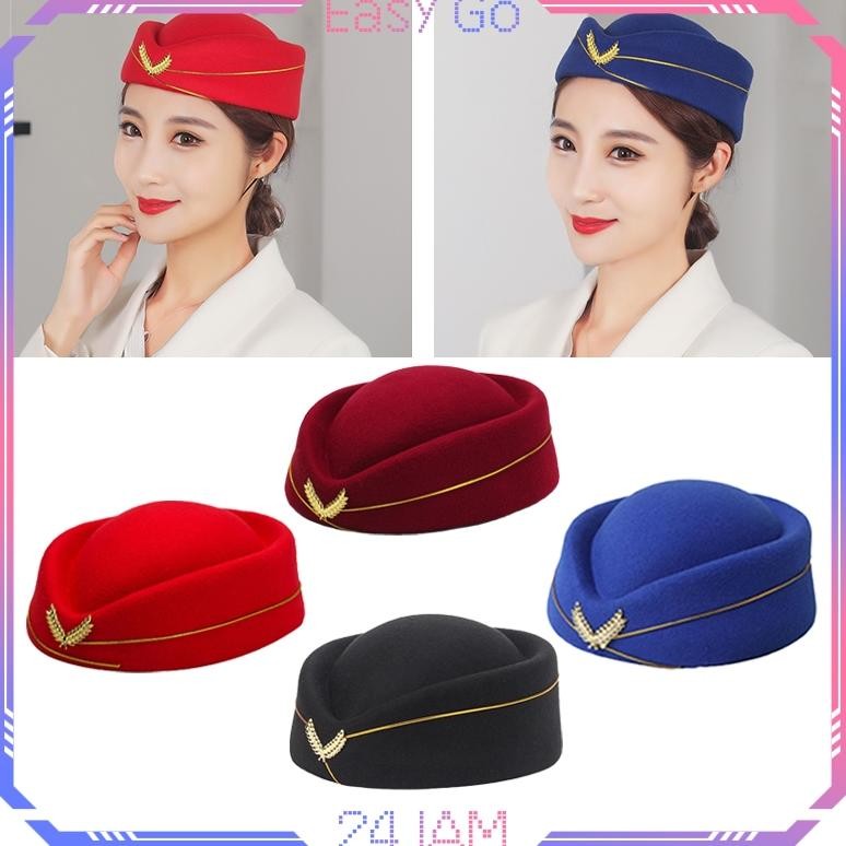 READY Topi Pramugari Wanita Sexy Topi Pramugari Dewasa Cosplay Topi Pramugari Emirates Untuk Cosplay