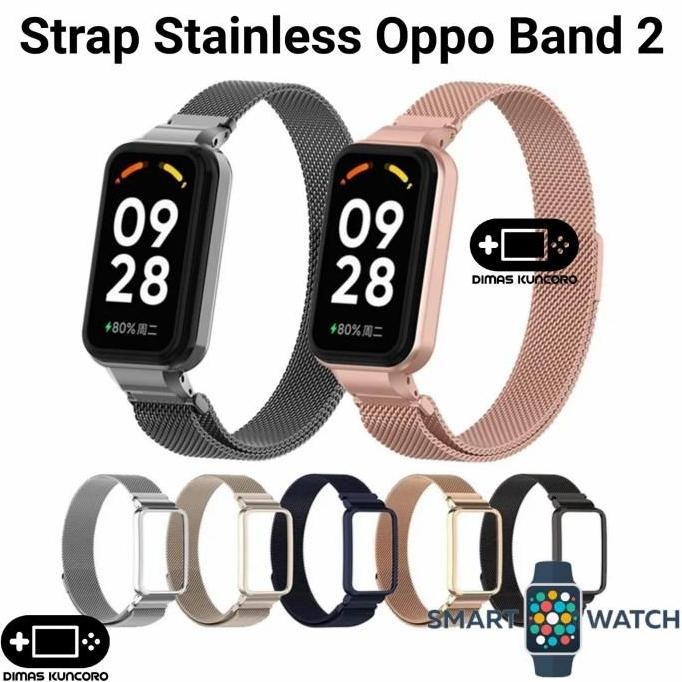 NEW Strap Stainless Oppo Band 2 tali jam tangan steel oppo smartwatch band 2