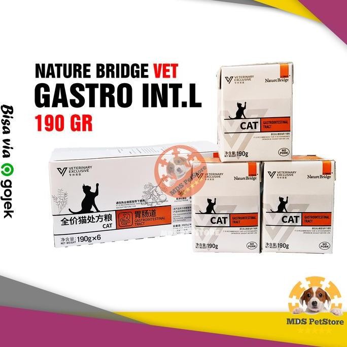 Nature Bridge VET for Gastro Intestinal 190 Gr | nb wet food 190gr g