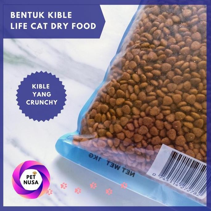 Life Cat Dry Food Makanan Kucing 1 kg x 5 5kg Murah Cat Food Kering