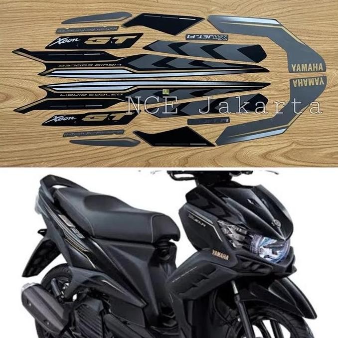 STIKER STRIPING XEON GT 125 HITAM