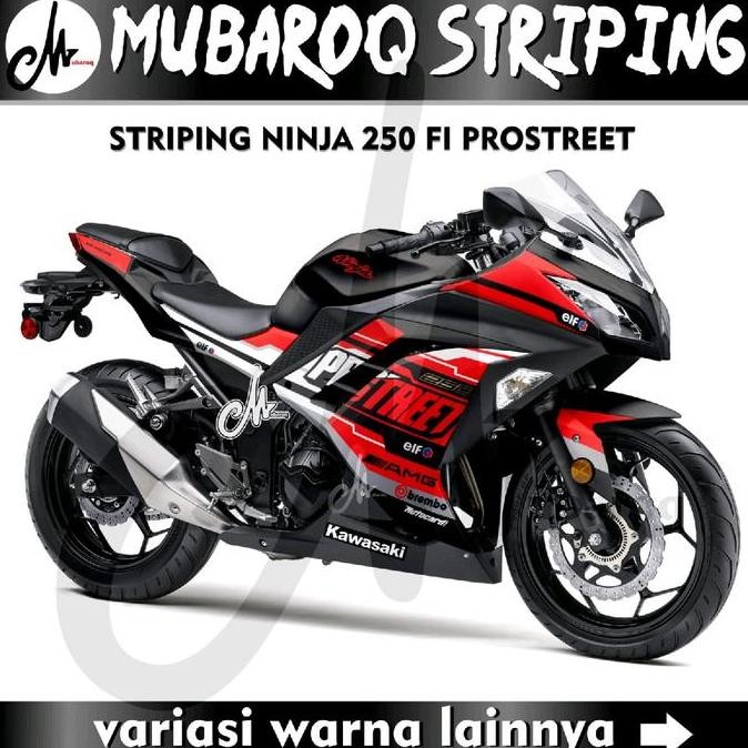 STRIPING NINJA 250FI OLD / DECAL STIKER KAWASAKI NINJA 250 FI OLD / STICKER VARIASI NINJA FI / STOCK