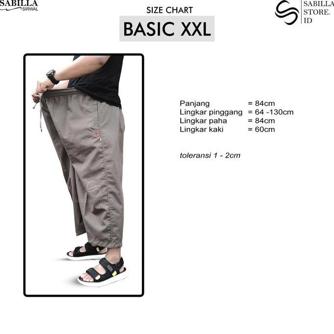 baru  Sabilla Sirwal Basic XXL - Celana Jumbo - Sabilla Sirwal