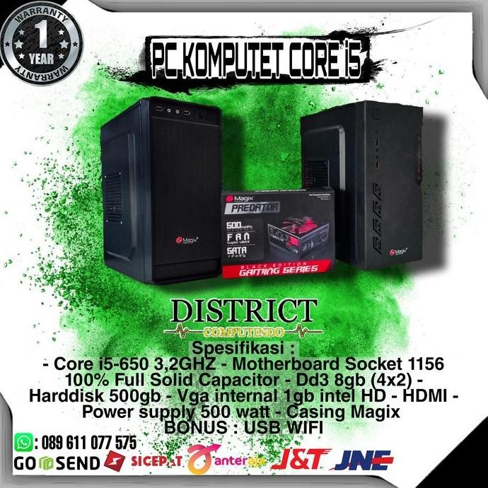 Cpu Pc Rakitan Core I5 New Stok