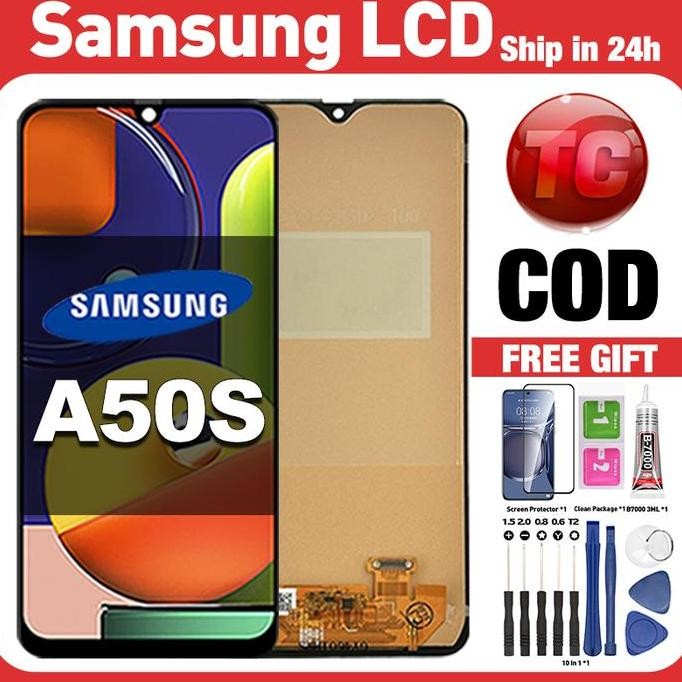 TERMURAH - Original Lcd Samsung A50S fullset ori asli Layar hp touchscreen Sentuh Versi Tinggi COD