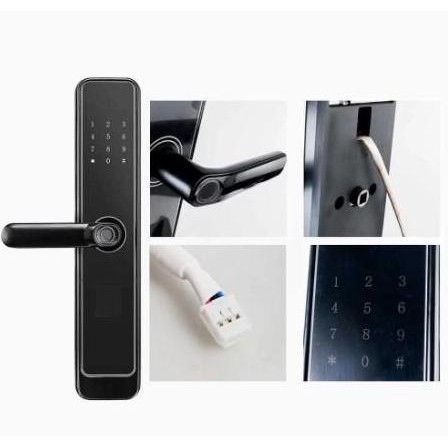 Smart Door Lock Kunci Pintu Digital Smart Lock Door Key Gagang Pintu Rumah Sidik Jari Fingerprint Pe