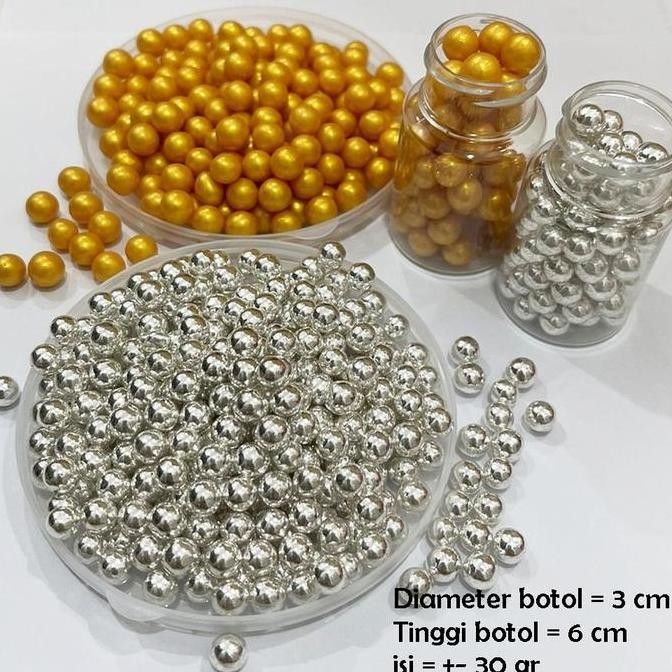 

2 Botol Mutiara Sprinkle Hiasan Kue - Topper Kue Ulang Tahun