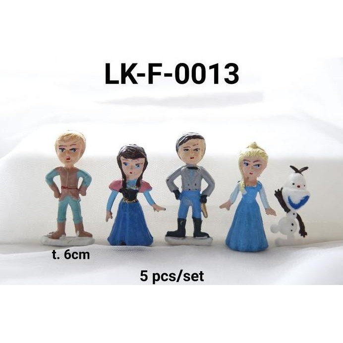 LK-F-0013 Topper cake hiasan kue tart lokal frozen elsa anna olaf