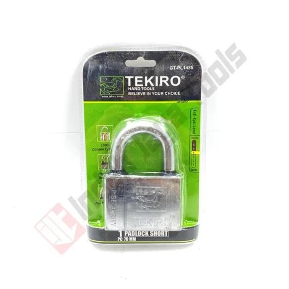 Tekiro Gt-Pl1435 Kunci Gembok 70 Mm Leher Pendek - Rumah Pagar