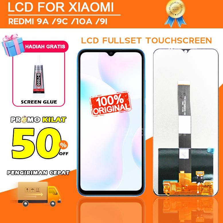 Premium LCD Xiaomi Redmi 9A 9C 10A 9i fullset touchscreen HP touch screen digitizer replacement part