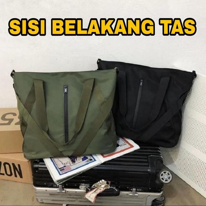 baru TAS SELEMPANG TOTE BAG PARASUT WANITA PRIA BESAR TAS LAPTOP MUDIK ORI