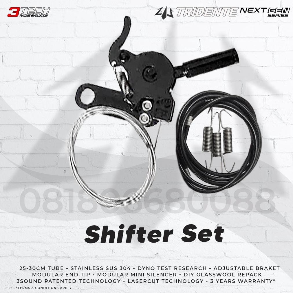 Premium Shifter Set Knalpot 3 Suara 3tech Racing Evolution