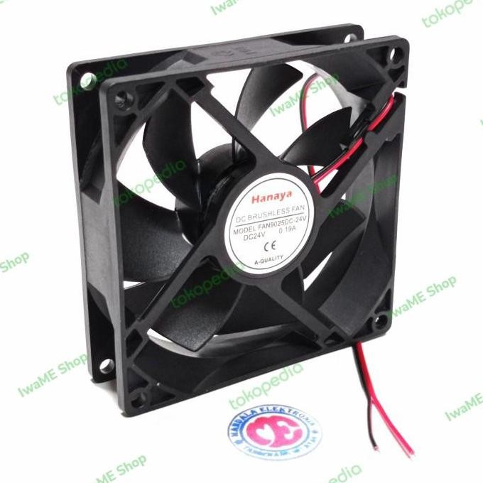 Diskon (1) Kipas Fan Dc 24v 9cm - Kipas Dc 24v 9x9 iwam33 Juara