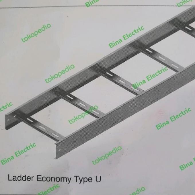 BEBAS ONGKIR - Kabel Tray Ladder Type U 300x100 SAE-SL-3010 Tray Ladder 300x100x3000