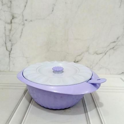 [3 & 6 Pcs] Basi Violetta Bulat / Basi Prasmanan Bulat/ Basi Prasmanan Plastik Bulat Baru