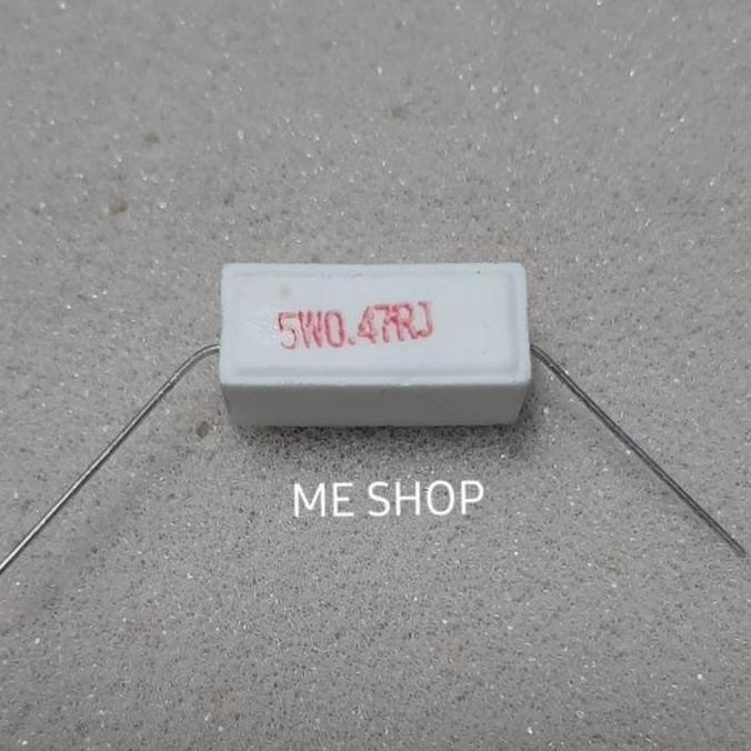 (1) resistor 5 watt 5watt 0.22ohm 0.33ohm 0.47ohm 0.5ohm iwam33