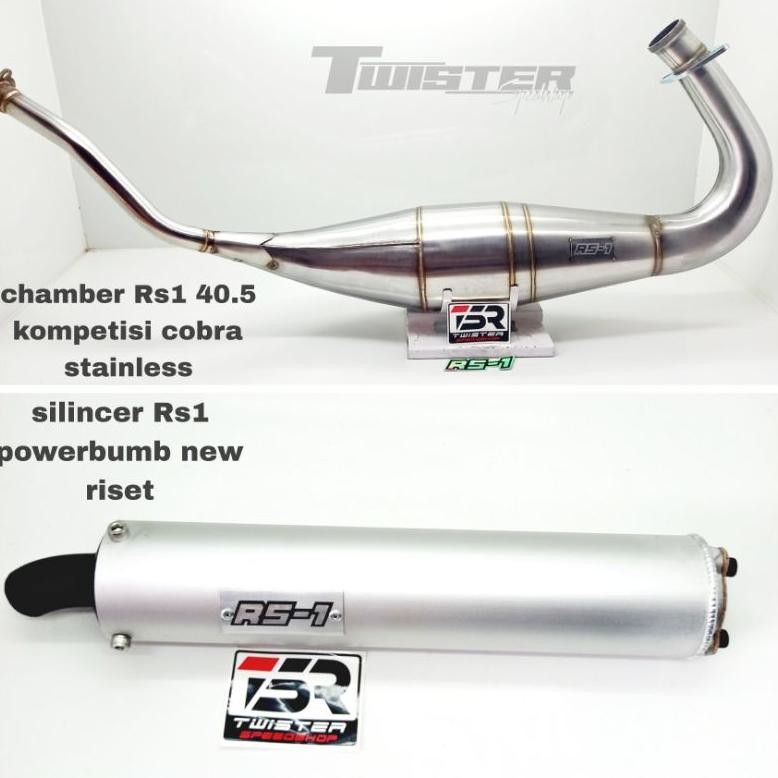 Premium knalpot Rs1 Ninja R Ninja SS Ninja RR perut 41 kompetisi cobra stainless gen 2 new riset Rs1