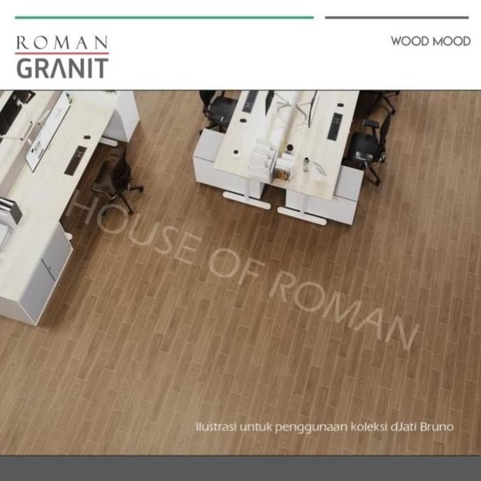 Roman Granit dJati Bruno/Granit Kayu 15x60/Vynil Kayu/Keramik Kayu