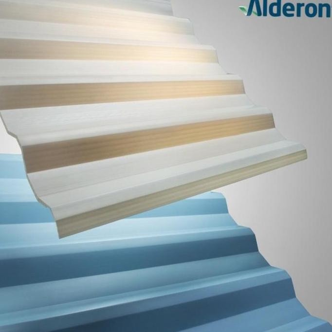 Atap UPVC ALDERON R830 Panjang 6.5 Meter - Double Layer 10mm