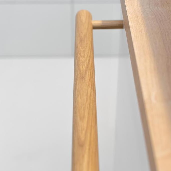 Gantungan Handuk Kayu Solid Dash Gantungan Handuk Kayu Solid Bulat | Kapstok Estetik untuk Kamar Man