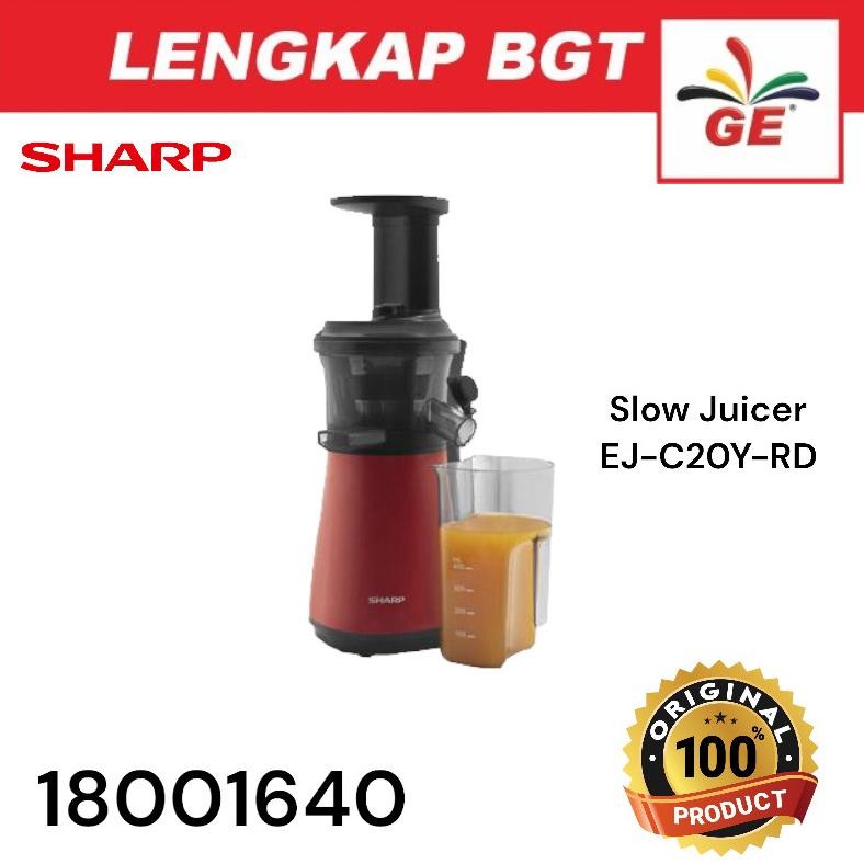 NEW SHARP SLOW JUICER EJC20Y-RD MERAH Mesin Pembuat Jus - 18001640 [terbaik][terlaris]