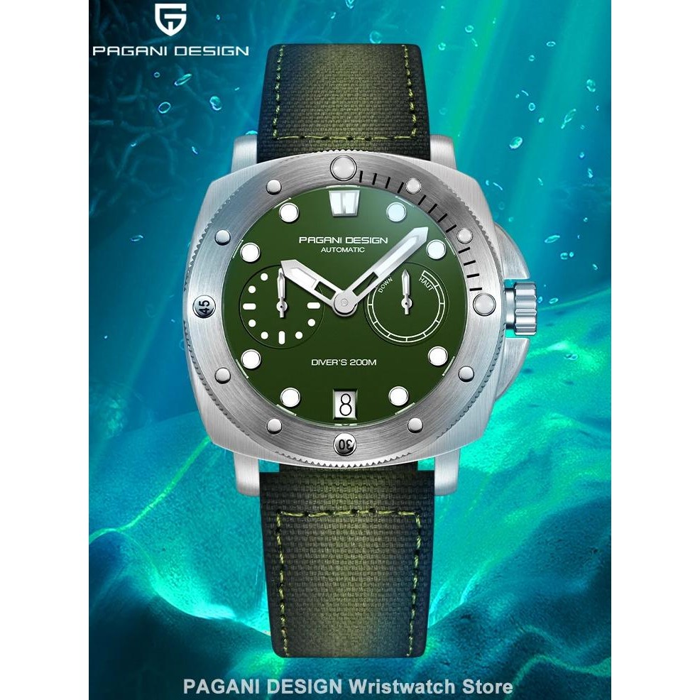 PAGANI DESIGN 2023 NEW 1767 Mens Sports Automatic Mechanical Watches Sapphire Stainless Steel 20Bar 