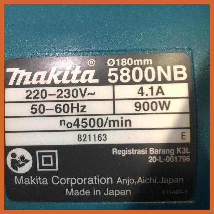 READY MESIN POTONG KAYU MAKITA 7" 5800 NB ( PERTUKANGAN / POWER TOOLS )SIAP KIRIM