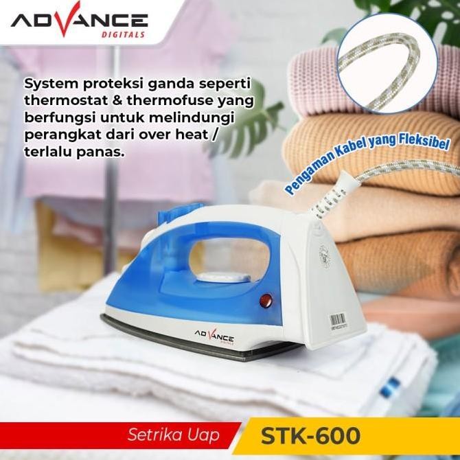 Advance Setrika Uap Listrik 400 Watt low watt  Mesin Uap Anti Lengket GM