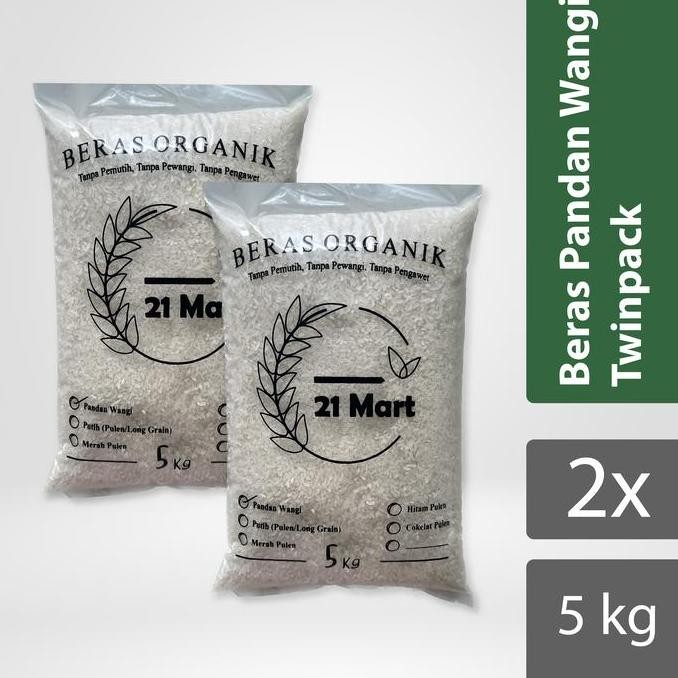 

Beras Pandan Wangi - Organik - Kemasan 5Kg Kualitas Terbaik Harga Termurah
