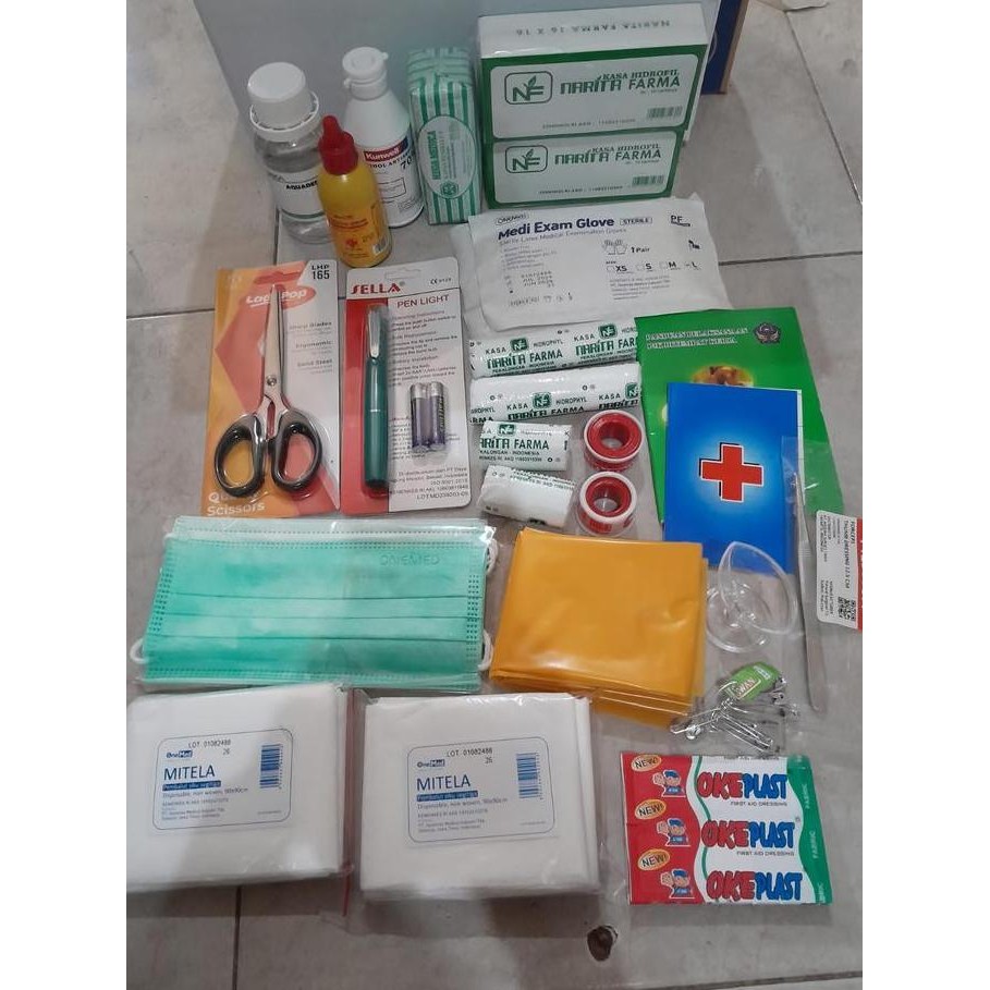 Isi Kotak P3K Type A B dan C / Refil Isi P3K