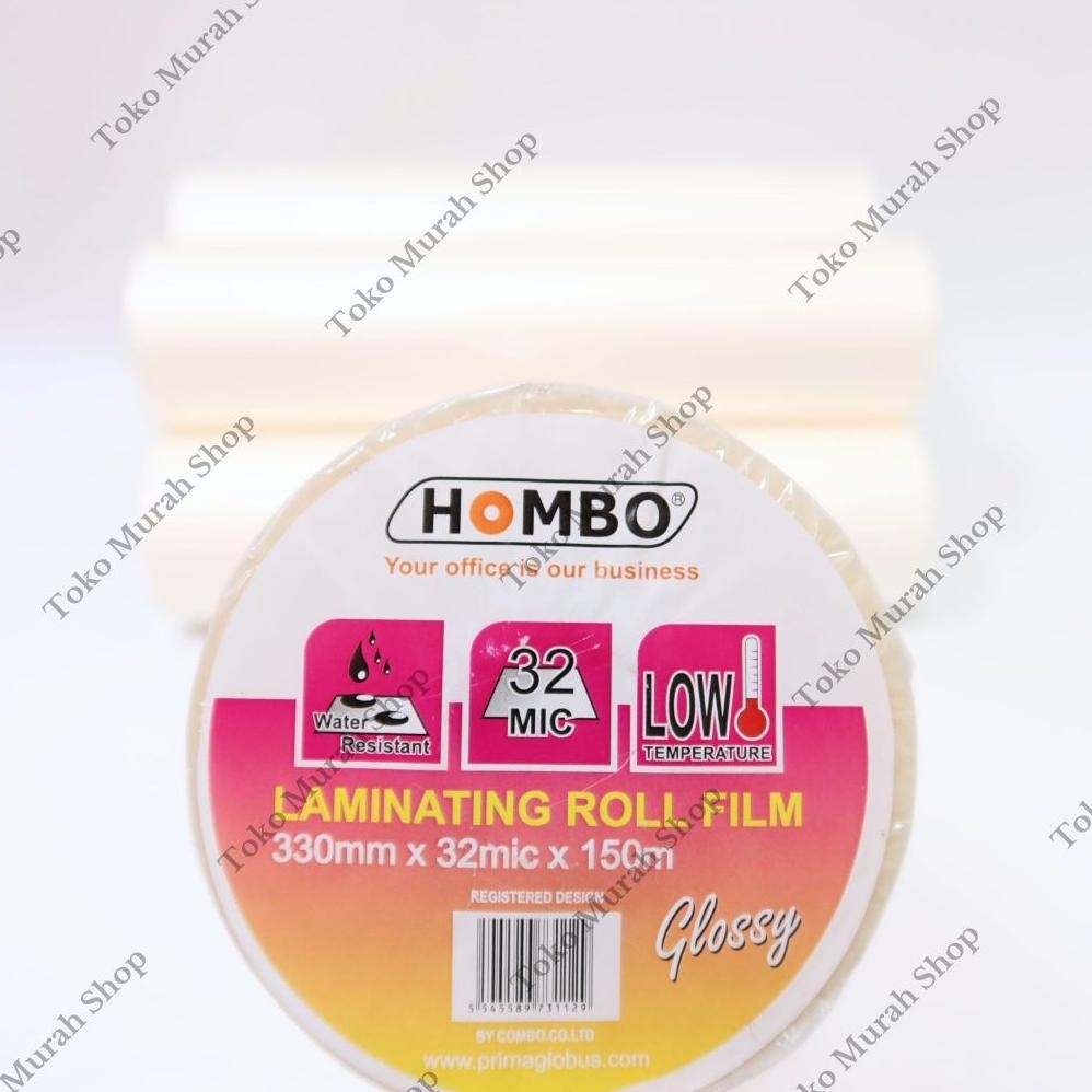 

Plastik Laminating Hombo Roll Glossy 330mm x 32Mic x 150m