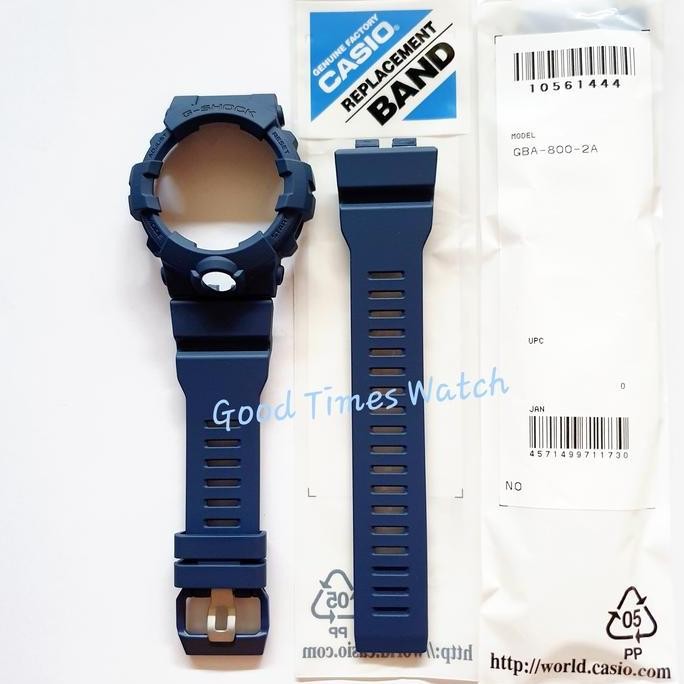 PAKET STRAP BEZEL G-SHOCK GBA-800-2A GBA 800 Casio Original