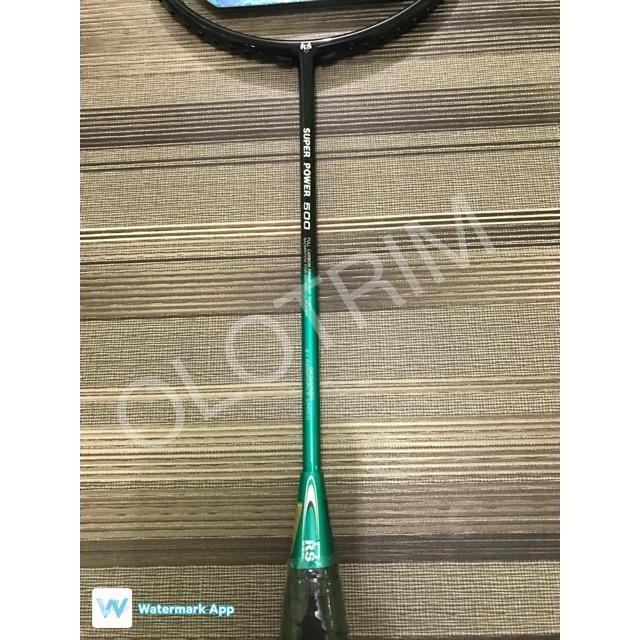 [Free Pasang Senar] Raket Badminton Rs Super Power 500 + Bonus Tas Kaos Senar Lengkap Original Dan T