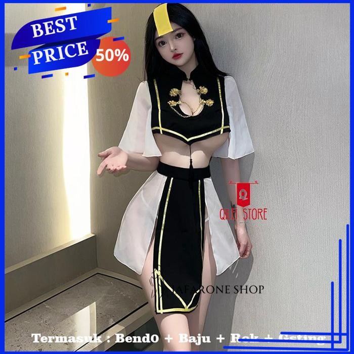 COSPLAY COSTUME VAMPIRE FULL SET BINAL COSPLAY LINGERIE SEXY HOT JAFARONE SHOP