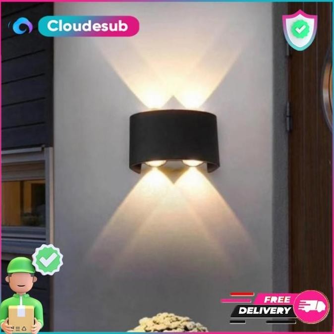 Lampu LED Tempel Dinding Tembok Pilar Pagar Tiang Teras Rumah Outdoor