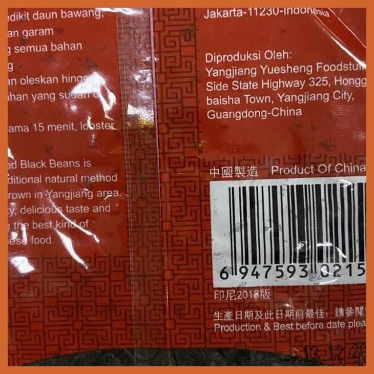 

READY TAUCO YANG JIANG PRESERVED BEANS YANG JIANG DOU CHI 500GR BUMBU & BAHAN MASAKAN CHINA PACKING AMAN