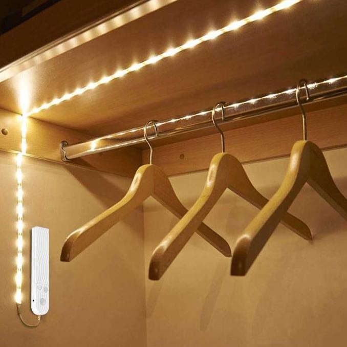 Lampu LED Strip Lampu Sensor Gerak Sensor Cahaya Panjang 1Meter