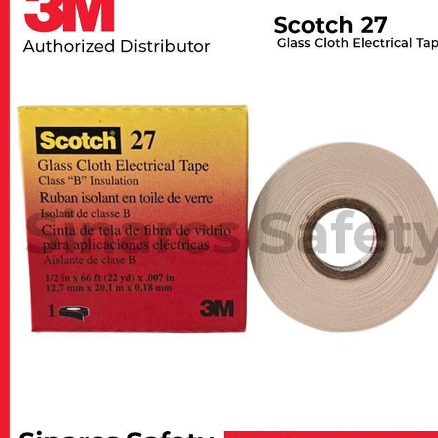 

3M Scotch 27 Glass Cloth Electrical Tape 27 12 In X 66 Ft