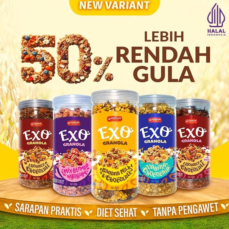 

GRANOLAB EXO Granola 500gr | Granolab Muesli Oat Cereal Breakfast and Snacking