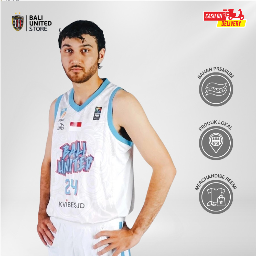 Bali United Jersey Basket Basketball Away Jersey 2025 - Official Basket Sport Black