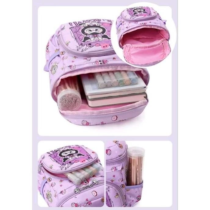 

Terjangkau Doju - Tas Sekolah Anak Tk Paud Labubu Premium Tahan Air/ Ransel Anak Tk Paud Motif Kuromi Labubu Unisex Import