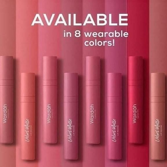 lip velvet wardah original 8 pilihan warna